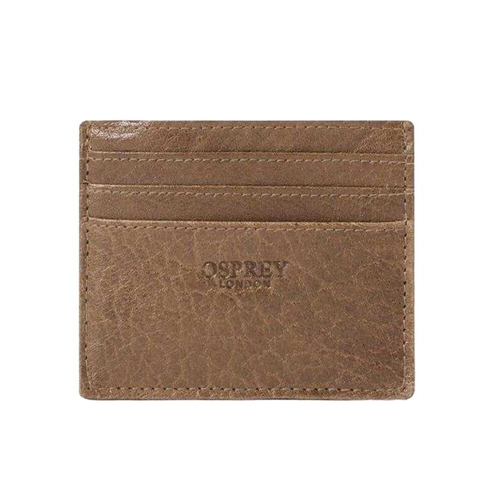 Osprey Leather Travel Card Holder / Cognac